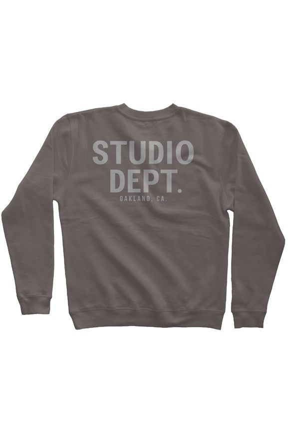 Studio Department - Black Heritage Sweatshirt (Pigment Dyed)  