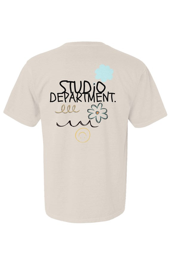 Studio Department - Ivory Schoolyard Doodle T-Shirt 